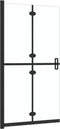 vidaXL - Inloopdouchewand - inklapbaar - 70x190 - cm - ESG-glas - transparant