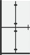 vidaXL - Inloopdouchewand - inklapbaar - 80x190 - cm - ESG-glas - mat