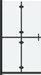 vidaXL - Inloopdouchewand - inklapbaar - 80x190 - cm - ESG-glas - mat