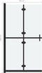 vidaXL - Inloopdouchewand - inklapbaar - 80x190 - cm - ESG-glas - mat