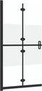vidaXL - Inloopdouchewand - inklapbaar - 80x190 - cm - ESG-glas - halfmat