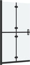 vidaXL - Inloopdouchewand - inklapbaar - 90x190 - cm - ESG-glas - mat