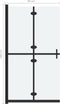 vidaXL - Inloopdouchewand - inklapbaar - 90x190 - cm - ESG-glas - mat