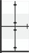 vidaXL - Inloopdouchewand - inklapbaar - 90x190 - cm - ESG-glas - halfmat