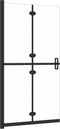 vidaXL - Inloopdouchewand - inklapbaar - 90x190 - cm - ESG-glas - transparant
