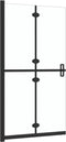 vidaXL - Inloopdouchewand - inklapbaar - 90x190 - cm - ESG-glas - transparant