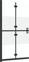 vidaXL - Inloopdouchewand - inklapbaar - 90x190 - cm - ESG-glas - halfmat