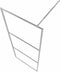 vidaXL - Inloopdouchewand - mat - 100x195 - cm - ESG-glas
