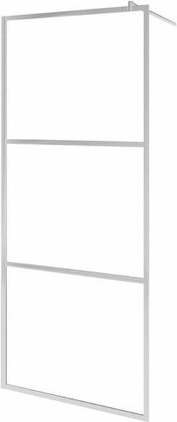 vidaXL - Inloopdouchewand - mat - 80x195 - cm - ESG-glas