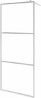 vidaXL - Inloopdouchewand - mat - 90x195 - cm - ESG-glas