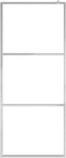 vidaXL - Inloopdouchewand - mat - 90x195 - cm - ESG-glas
