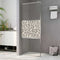 vidaXL - Inloopdouchewand - met - stenenmotief - 100x195 - cm - ESG-glas