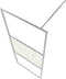 vidaXL - Inloopdouchewand - met - stenenmotief - 100x195 - cm - ESG-glas