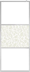 vidaXL - Inloopdouchewand - met - stenenmotief - 100x195 - cm - ESG-glas