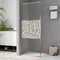 vidaXL - Inloopdouchewand - met - stenenmotief - 115x195 - cm - ESG-glas