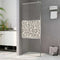vidaXL - Inloopdouchewand - met - stenenmotief - 80x195 - cm - ESG-glas