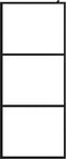 vidaXL - Inloopdouchewand - transparant - 80x195 - cm - ESG-glas - zwart