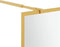 vidaXL - Inloopdouchewand - transparant - 80x195 - cm - ESG-glas - goudkleurig