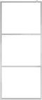 vidaXL - Inloopdouchewand - transparant - 90x195 - cm - ESG-glas