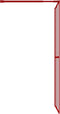 vidaXL - Inloopdouchewand - transparant - 90x195 - cm - ESG-glas - rood