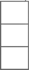 vidaXL - Inloopdouchewand - transparant - 90x195 - cm - ESG-glas - zwart