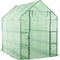 vidaXL - Inloopkas - met - 12 - schappen - 143x214x196 - cm - staal