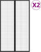 vidaXL - Insectendeurgordijnen - 2 - st - magnetisch - 200x80 - cm - zwart