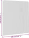 vidaXL - Insectenhor - voor - ramen - magnetisch - 130x150 - cm - wit