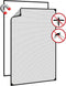 vidaXL - Insectenhor - voor - ramen - magnetisch - 80x120 - cm - antracietkleurig