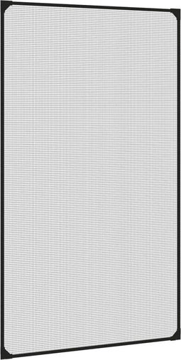 vidaXL - Insectenhor - voor - ramen - magnetisch - 80x140 - cm - antracietkleurig