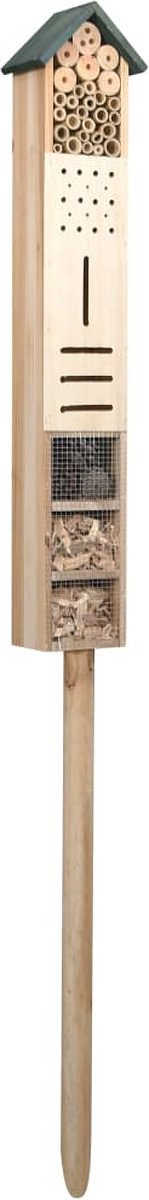 vidaXL - Insectenhotel - 15x11x150 - cm - vurenhout