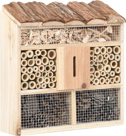 vidaXL - Insectenhotel - 30x10x30 - cm - vurenhout