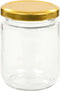 vidaXL - Jampotten - met - goudkleurige - deksels - 96 - st - 230 - ml - glas