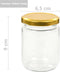 vidaXL - Jampotten - met - goudkleurige - deksels - 96 - st - 230 - ml - glas