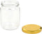 vidaXL - Jampotten - met - goudkleurige - deksels - 96 - st - 230 - ml - glas