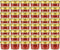 vidaXL - Jampotten - met - wit - met - rode - deksels - 48 - st - 110 - ml - glas