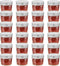 vidaXL - Jampotten - met - wit - met - rode - deksels - 48 - st - 110 - ml - glas