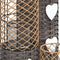 vidaXL - Kaarsenhouders - 3 - st - wicker - grijs