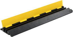 vidaXL - Kabelbeschermer - drempel - 2 - tunnels - 101,5 - cm - rubber