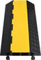 vidaXL - Kabelbeschermer - drempel - met - 2 - tunnels - 100 - cm - rubber
