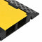 vidaXL - Kabelbeschermer - drempel - met - 2 - tunnels - 100 - cm - rubber