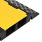 vidaXL - Kabelbeschermer - drempel - met - 2 - tunnels - 90 - cm - rubber