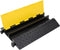 vidaXL - Kabelbeschermer - drempel - met - 2 - tunnels - 90 - cm - rubber