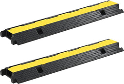 vidaXL - Kabelbeschermer - drempels - 1 - tunnel - 100 - cm - rubber - 2 - st