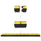 vidaXL - Kabelbeschermer - drempels - 1 - tunnel - 100 - cm - rubber - 2 - st