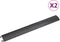 vidaXL - Kabelbeschermers - drempel - 2 - st - 98,5 - cm - zwart