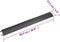 vidaXL - Kabelbeschermers - drempel - 2 - st - 98,5 - cm - zwart