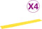 vidaXL - Kabelbeschermers - drempel - 4 - st - 98,5 - cm - geel
