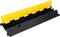 vidaXL - Kabelbeschermers - drempel - met - 2 - tunnels - 2 - st - 100 - cm - rubber
