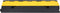 vidaXL - Kabelbeschermers - drempel - met - 2 - tunnels - 2 - st - 100 - cm - rubber